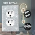 thumbnail image 5 of EcoNesxp 4pcs Shiny Rhinestone Wall Plate Shiny Light Switch Cover White Socket Cover Decorative Wall Plate Wall Socket Cover Suitable for Home Decoration Shiny Rhinestone Wall Plate Shiny Light Swit, 5 of 5