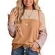 thumbnail image 1 of Dokotoo Moda para mujer 2023 Bloque de color Manga larga Cuello redondo Jersey de punto Sudadera Tops, 1 of 4
