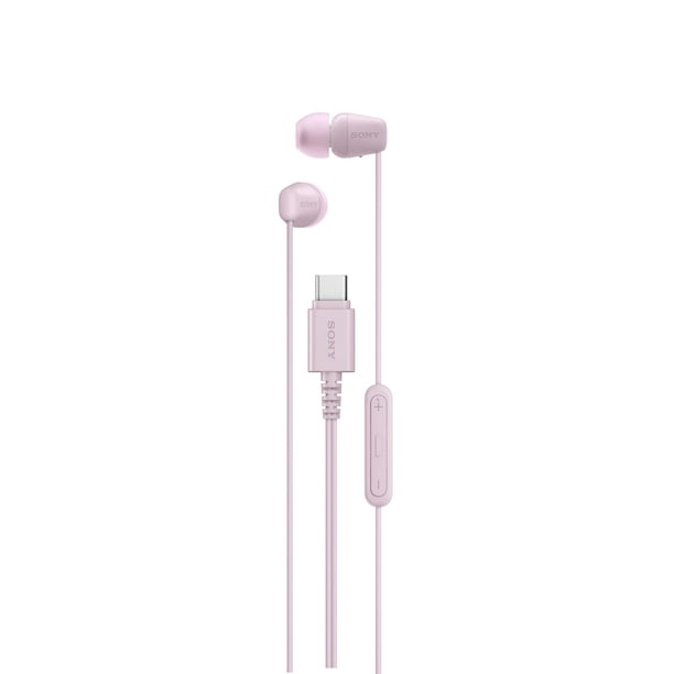 Auriculares Sony IER-EX15C USB-C con conector intraural para iPhone, color rosa