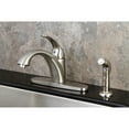 thumbnail image 2 of Kingston Brass KS6578VLSP Vintage Single-Handle Kitchen Faucet with Side Sprayer, Brushed Nickel, 2 of 6