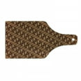 thumbnail image 1 of Brown Cutting Board, Batik Parang Barong Diagonal Pattern Indonesian Culture and Art Design, Tempered Glass Cutting and Serving Board, Wine Bottle Shape, Brown Apricot Caramel, by Ambesonne, 1 of 1