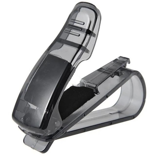 Caja Universal para gafas de sol de coche, Clip para tarjetas, soporte para billetes, estuche de bolígrafo, accesorios para coche