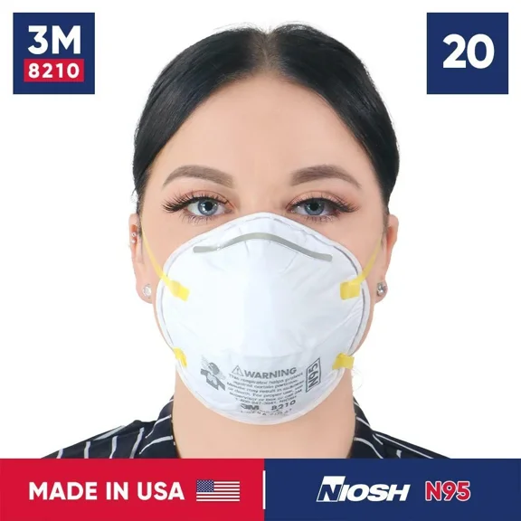 3M 8210 N95 Particulate Respirator Masks Valid Codes Authentic 20/BOX