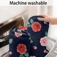 thumbnail image 5 of Pioneer Flower Floral Print Pattern Bathroom Rugs Mat, Non Slip Microfiber Bathroom Rug with Rubber Backing, Soft Mats for Bathroom Floor Tub Shower, 24"x60", 5 of 5