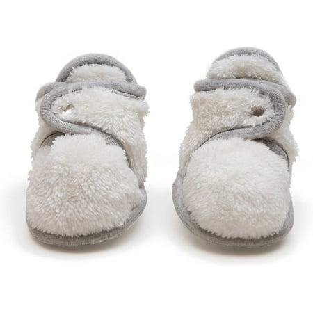 

Baby Deedee Toddler Slippers Sherpa Fleece Baby Booties Unisex Ivory 12m