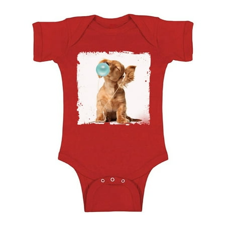 

Awkward Styles Puppy Clothing Blue Mood Baby Boy Clothing Baby Girl Clothing Puppy One Piece Gifts for Baby Cute Bodysuit Baby Dog Puppy Bodysuit Puppy Blowing Gum Baby Bodysuit Short Sleeve Cute