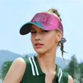 thumbnail image 5 of Daiia Pink Shark Pool Fantasy Pattern Sport Sun Visor Hats Visor Cap Adjustable Empty Top Baseball Cap Cotton Ball Caps for Women and Men, 5 of 7