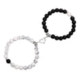 thumbnail image 1 of Pulsera Con Imán en forma de corazón para Mujeres y hombres Joyería duradera Turquesa blanca, 1 of 8