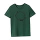 thumbnail image 4 of Camiseta para mujer Camiseta básica Ajuste regular Cuello redondo Camiseta para vacaciones Calle Mujer L, 4 of 7