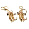 thumbnail image 4 of Crystal Crocodile Keychain Whimsical Green, 4 of 4