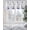 Sky Blue, variant on Yellow Tropical Lemon Kitchen Valances for Windows Green Botanical Leaf Flowers Valance Curtains for Kitchen /Living Room/Bedroom/ Bathroom Decor, 42"x12 " ,Rod Pocket 1 Panel, White