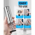thumbnail image 4 of CIRCLE JOY 5-in-1 Electric Wine Opener Set, Stainless Steel Rechargeable Wine Corkscrew with Storage Base for Home Use/Gift, Foil Cutter, Wi, 4 of 7