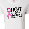 thumbnail image 4 of Inktastic Fight Breast Cancer Pink Ribbon Women's T-Shirt, 4 of 5