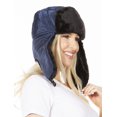 thumbnail image 3 of Sakkas Esty Adjustable Chin Buckle Faux Fur Lined With Mask Unisex Hat - Navy - One Size, 3 of 5