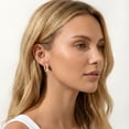 thumbnail image 4 of APSVO 18K Gold Plated Simulated Diamond Hoop Earrings for Women Hypoallergenic Post Huggie Earrings Birthday Wedding Prom Jewelry Gifts Teen Mom Her Wife Lady Adults Ideas, 4 of 7