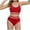 Red, variant on Cethrio Girls Bikinis Swimsuits, Beach Summer 2 Piece Holiday Swimsuit Tops with Bottoms Sets Pink Size 10-12T