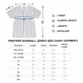 thumbnail image 2 of Toptie Sportswear Pinstripe Baseball Jersey for Men and Boy, Button Down Jersey-white black-XL, 2 of 6