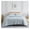 06 - Paisley Grace Blue, variant on 3-Piece Queen or Full Size Comforter Set with 2 Pillow Shams, Cozy Brushed Microfiber, Down Comforter, Matches Home Decor, Full/Queen, Tropical Leaf Blue
