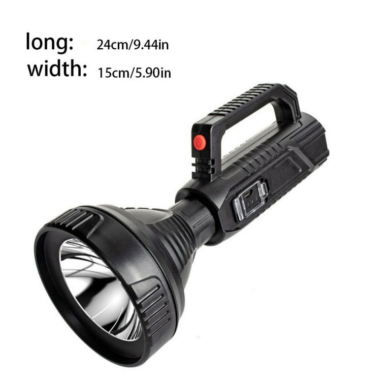 Handled LED Electric Torch High Power Shock Proof Flashlight for Outing Hiking Emergency Lamp