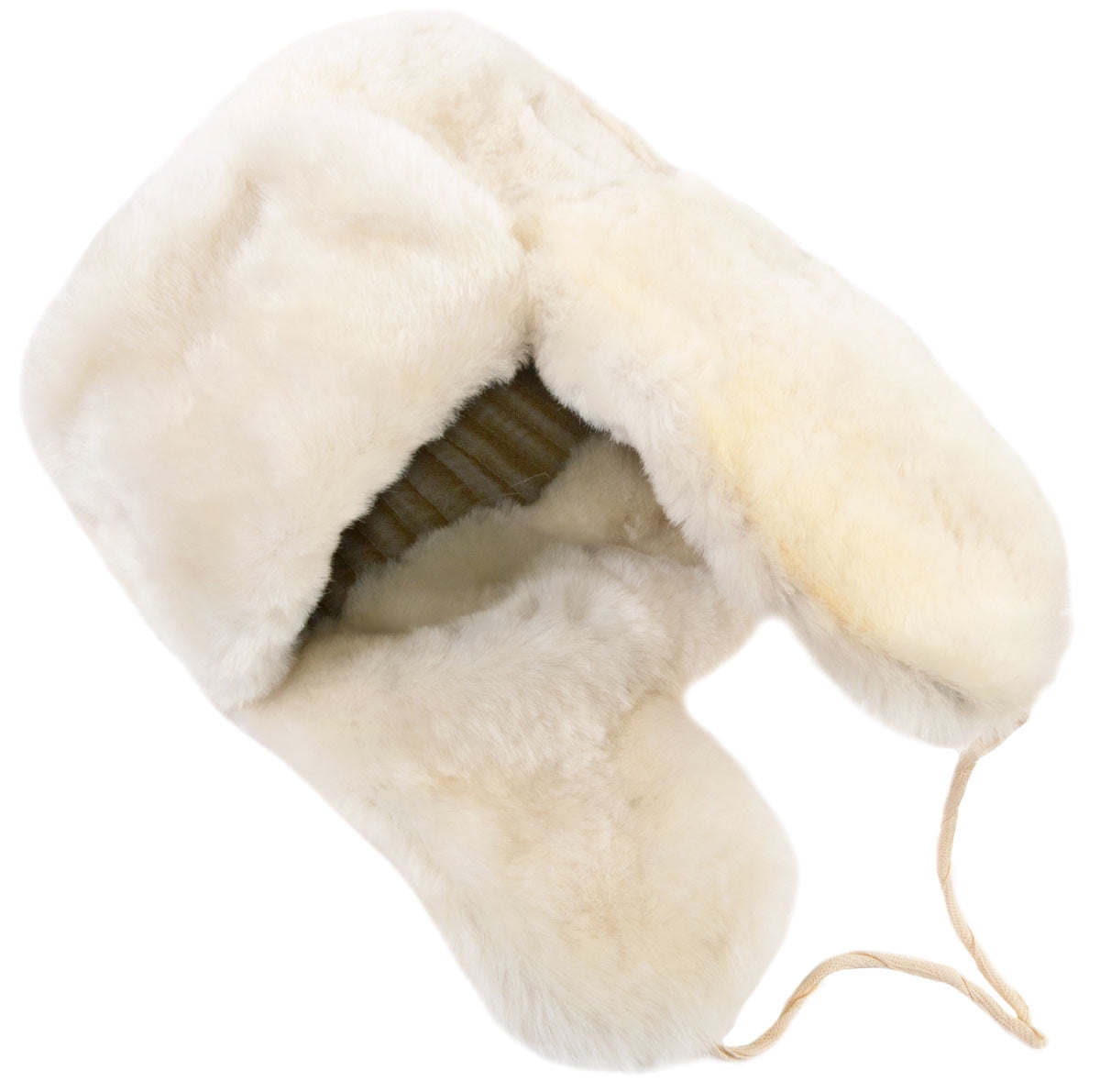 russian fur hat white