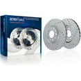 thumbnail image 6 of Detroit Axle - Brake Kit for 2017 2018 Chevrolet Malibu, Drilled Slotted Disc Brake Rotors Ceramic Brakes Pads with Hardware Replacement : 11.81" inch Front and 11.34" inch Rear Rotors, 6 of 8