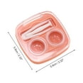 thumbnail image 3 of Unique Bargains 1 Set Contact Lens Case Integrated Square Lens Storage Case Orange, 3 of 5