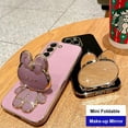 thumbnail image 4 of Mirror Plating Phone Holder Case For Samsung Galaxy S23 S20 S22 S21 S10 S9 S8 Note 10 20 8 9 Plus Ultra 5G S20 Fe Stand Cover, 4 of 5