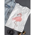 thumbnail image 3 of Lovely Elegant Pink Flamingo T-Shirt Women -Image by Shutterstock, Female Medium, 3 of 4