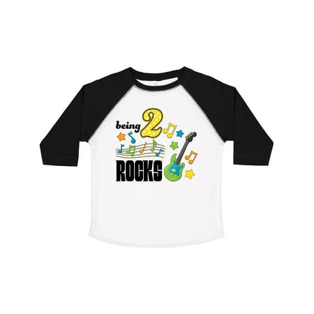 

Inktastic Being Two Rocks- Second Birthday Gift Toddler Boy or Toddler Girl T-Shirt