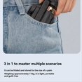 thumbnail image 2 of Super Mini Perche à Selfie Support de Téléphone Portable Design Intégré Polyvalent Télécommande Bluetooth pour Diffusion en Direct Noir, 1 * Minuteur Selfie 1 * Télécommande 1 * Instructions en Chinois et Anglais, 2 of 8
