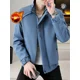 thumbnail image 3 of Abrigo acolchado de terciopelo para hombre, chaquetas acolchadas para hombre, parkas, modelos de invierno, novedad en promoción de ropa exterior, moda Harajuku, 3 of 5
