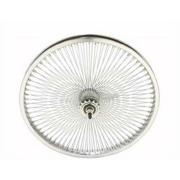 Lowrider 20" 144 Spoke Coaster Wheel 14G Chrome. Bicycle Wheel, Bike Wheel, Bike Wheel, Bicycle Wheel, BMX, Free Style, Chopper, cuiser, Bike Part, Bicycle Part