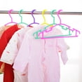 Willstar 10Pcs Children's Plastic Coat Hangers Non Slip Shoulder