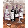 thumbnail image 2 of French-Roussia, Heather A. 26x32 Black Ornate Wood Framed with Double Matting Museum Art Print Titled - Drink At The Wine Bar, 2 of 4