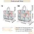 thumbnail image 2 of FORMRS Womens Corduroy Tote Bag Crossbody Shoulder Handbag with Pocket, Green Geometric, 2 of 7