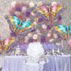 thumbnail image 4 of 4 Pieces Butterfly Balloons Colorful Butterfly Aluminum Foil Balloons Butterfly Mylar Balloons For Butterfly, 4 of 5