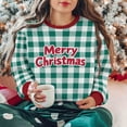 thumbnail image 2 of SELONE Womens Sweatshirt Christmas Crew Neck Letters Print pullover Shirts Tops Loose Vacation Clothes, 2 of 9