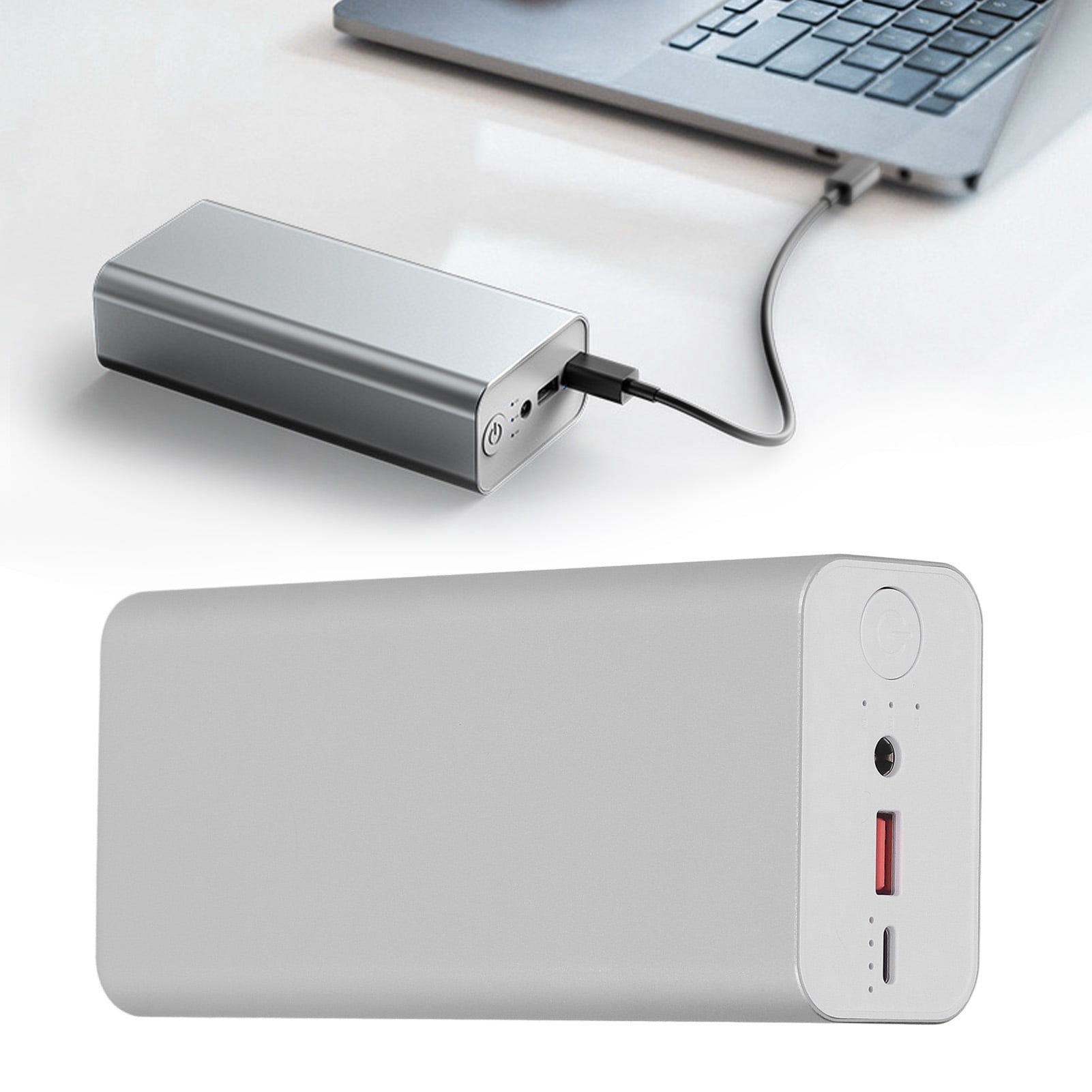 Rupoun 30000mAh Portable Power Bank 65W PD Fast Charge External Battery Pack with DC 19V Output for Laptop and iPhone (6.3 x 2.8 inches / 16 x 7 cm)