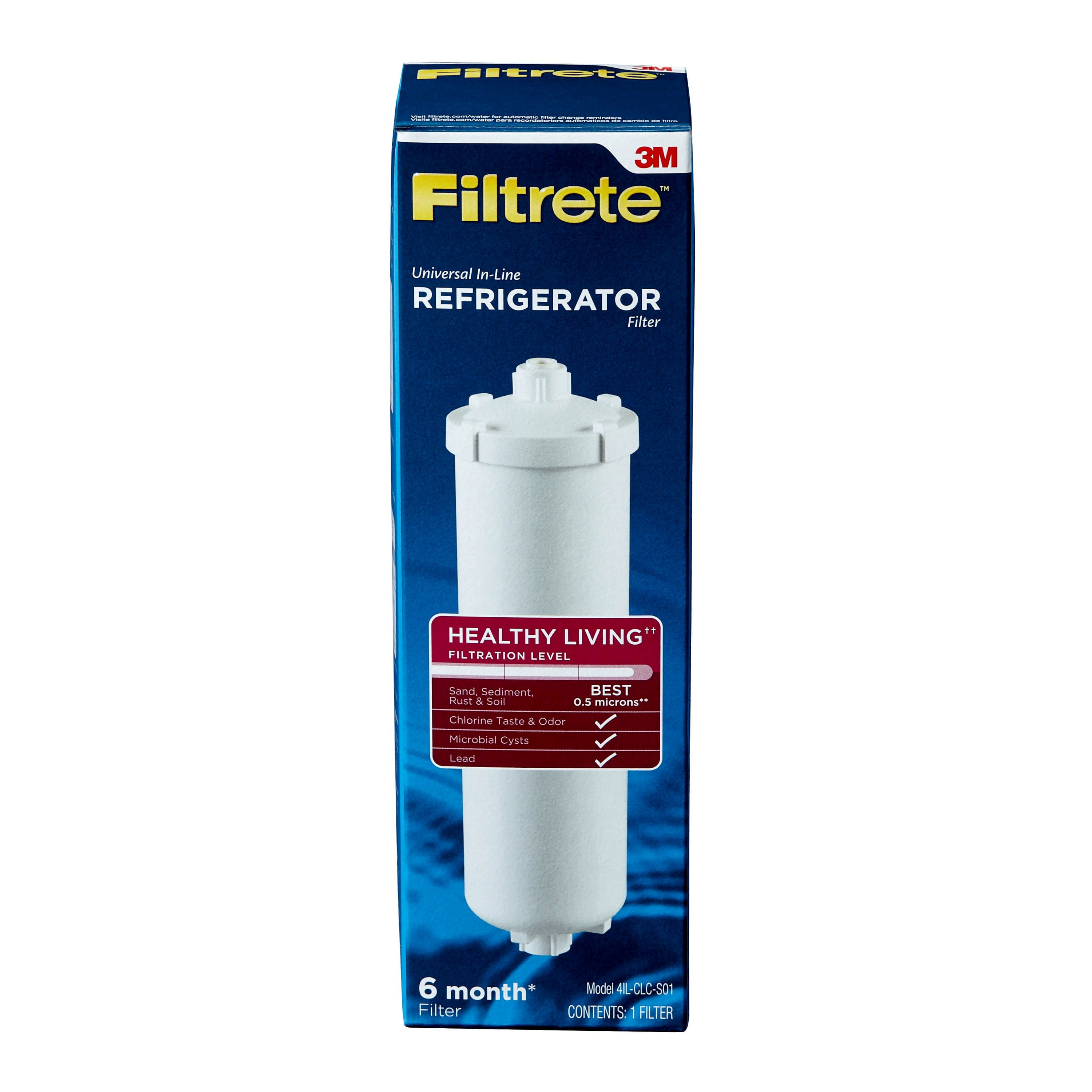 Filtrete 4ILCLCS01 Universal InLine Refrigerator Water Filter