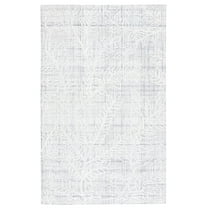 SAFAVIEH Marbella Lasya Leaves Area Rug, Grey/Ivory, 4' x 6'