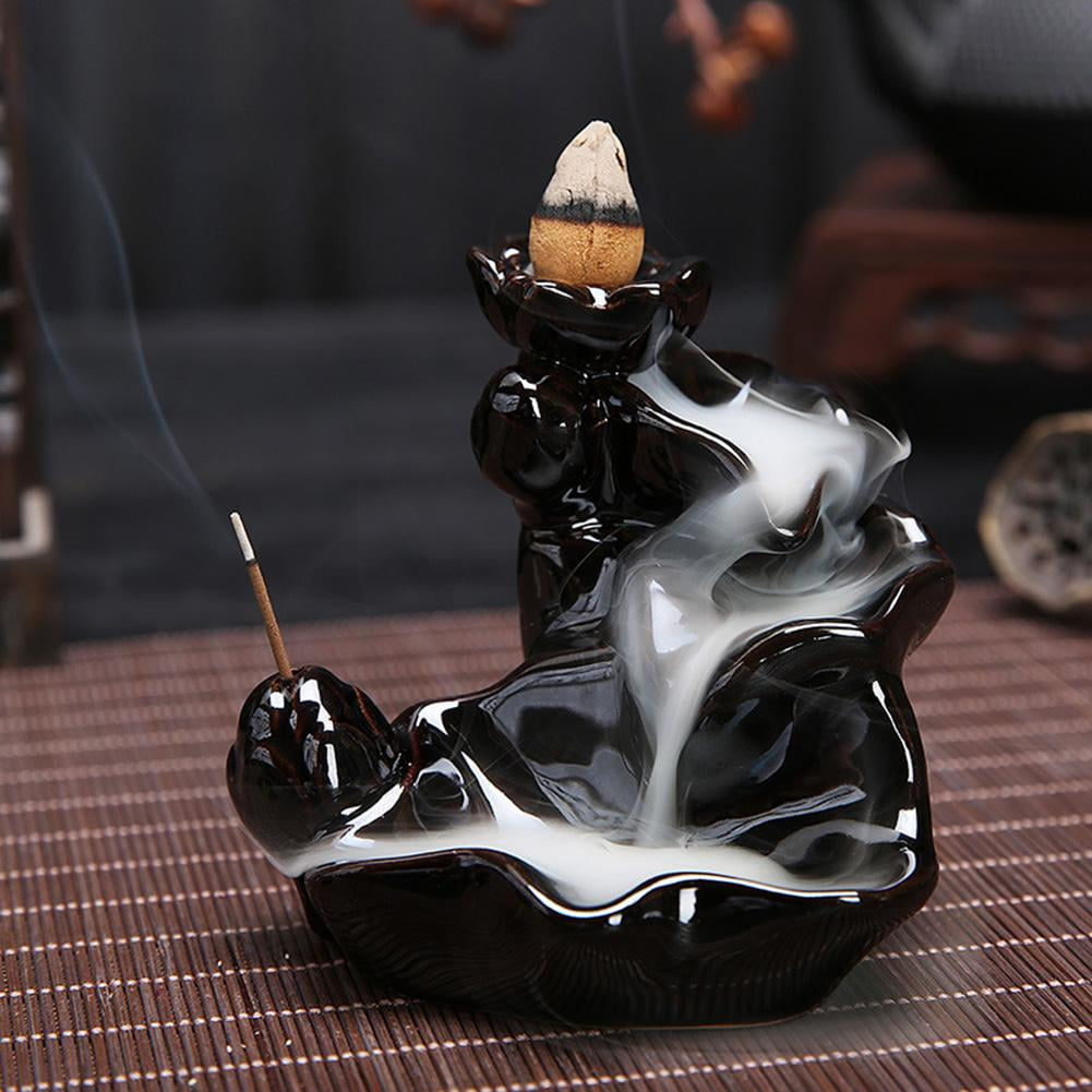 Incense Burner, Censer, Ceramic Glaze Incense Burner Holder Stand Cones