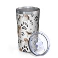 thumbnail image 2 of Beagle Dog and Footprints 10oz Tumblers Stainless Steel Tumbler with Lid and Straw,Vacuum Insulated Double Wall Travel Tumbler Cups with Cleaning Brush for Coffee, Tea, 2 of 4