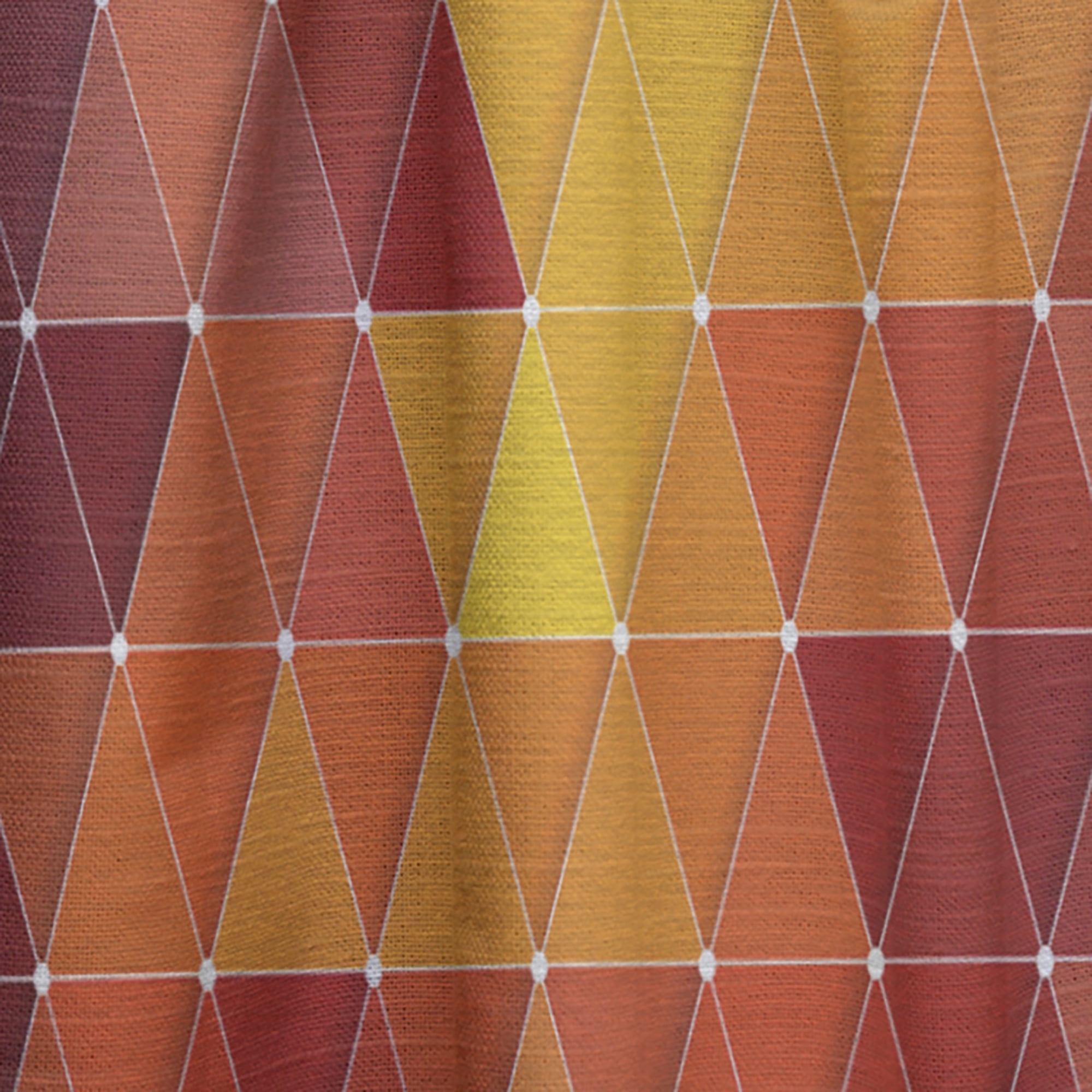 Designart 'Triangular Shapes Colourfields XVII' Modern & Contemporary Curtain Panel