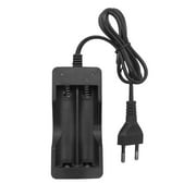 2 Slots EU Battery Charger Convenient Portable Indicator Light