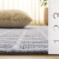 thumbnail image 4 of SAFAVIEH Montauk Elwyn Checkered Cotton Area Rug, Navy/Ivory, 6' x 6' Square, 4 of 10