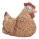 thumbnail image 2 of Maceta de pollo para jardín con luz solar, portalápices, adornos, estatuilla para exteriores marrón Cola Figuras decorativas de patio, 2 of 7