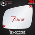 thumbnail image 7 of exactafit 8132L Driver Side Mirror Glass Replacement Fits 2008-2014 Mitsubishi Lancer Left Hand 3m Adhesives, 7 of 7