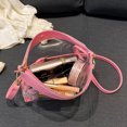 thumbnail image 2 of Bolso bandolera para mujer Evento deportivo PVC transparente Bolsos de hombro transparentes (rosa), 2 of 9