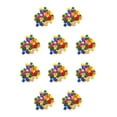 thumbnail image 1 of Minnieouse 100 piezas botones copo de nieve Scrapbooking sujetadores blancos coloridos DIY costura adornos suministros para fiesta de Navidad Vistoso 10piezas, 1 of 6