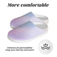 thumbnail image 6 of Fotbe Rainbow Pattern Women's Fuzzy Curly Fur Memory Foam Loafer Slippers Indoor Outdoor Slippers Winter Home Shoes-39/40, 6 of 7